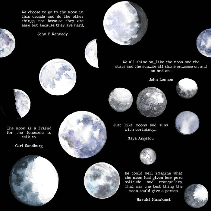Notes From the Moon Wallcovering