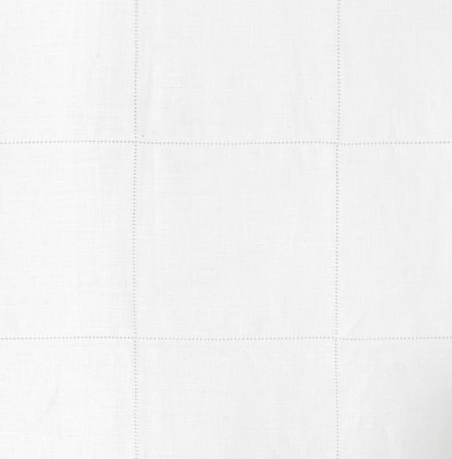 Drawn Thread Hemstitch Check Textile