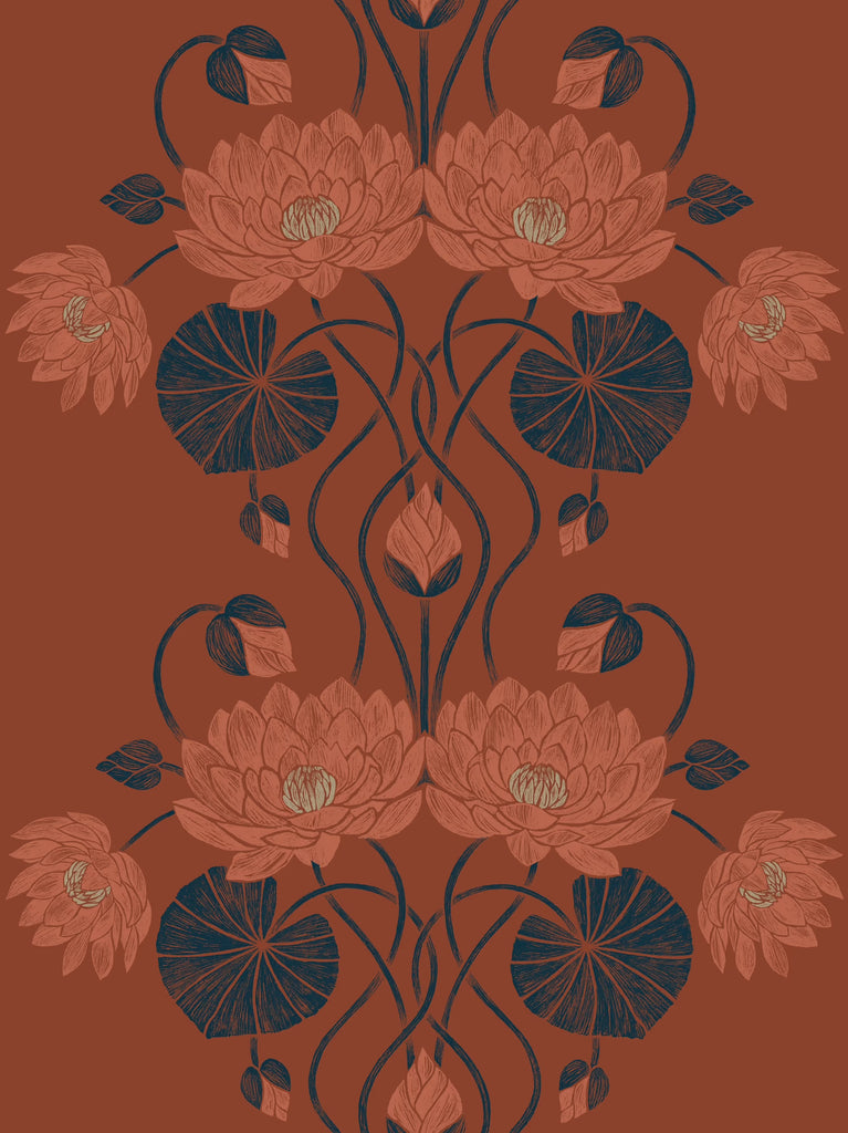 Water Lily Fineweave Wallcovering
