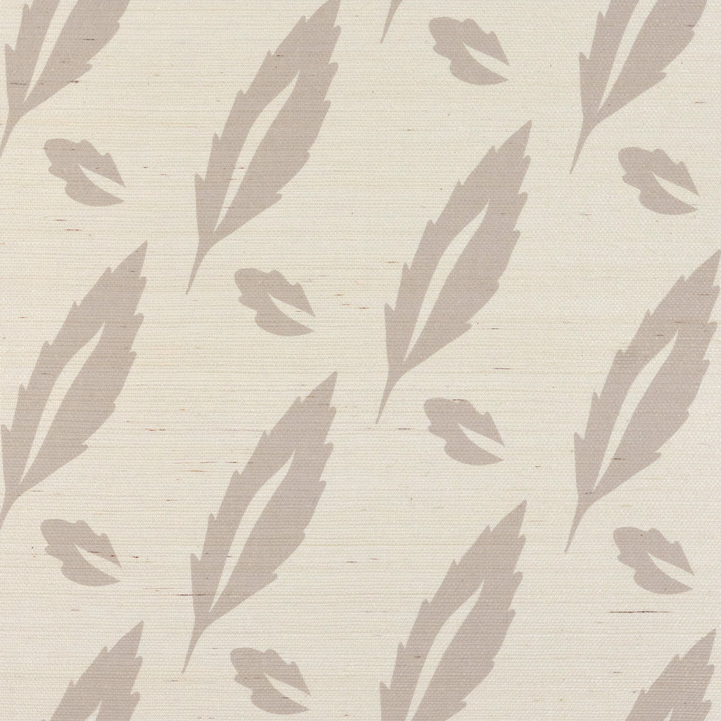 Marching Leaves Grasscloth Wallcovering