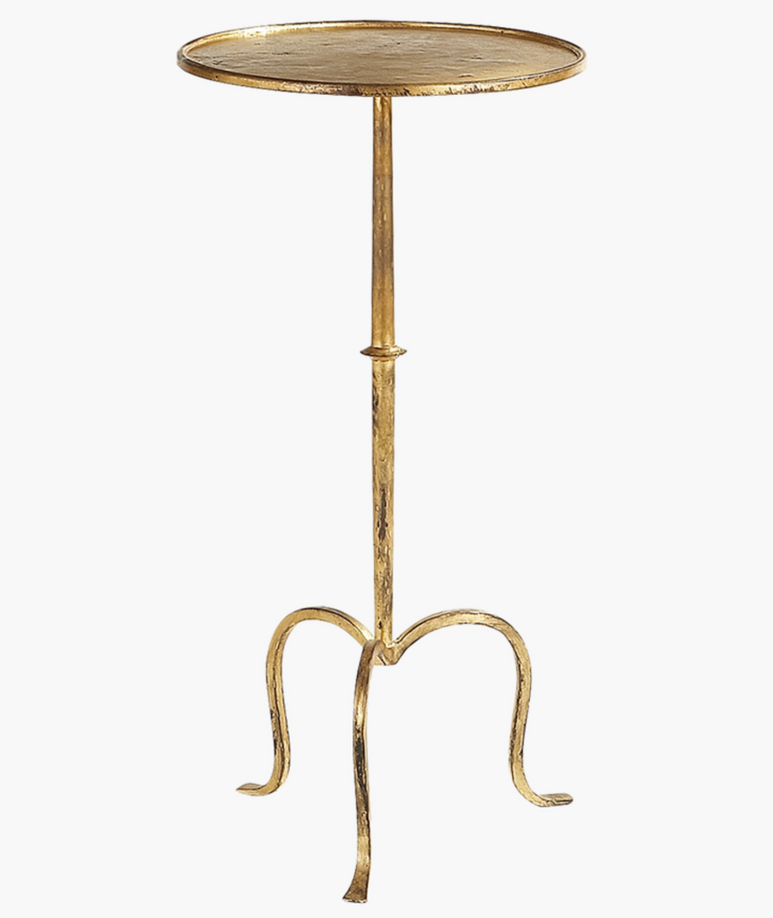 Hand-Forged Martini Table in Guilded Iron (SF 210GI)