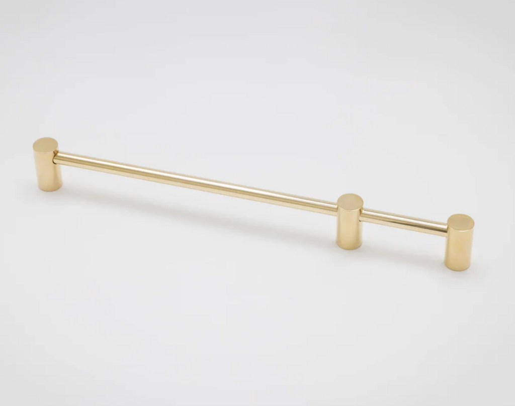 Profile-12 in Polished Brass (Circle end mounts + 1 Circle Mid Mount)