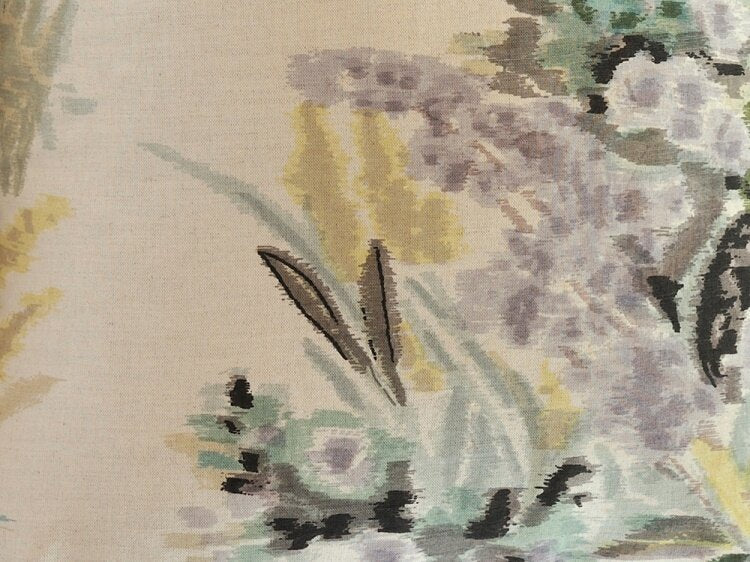 Tulu Textiles Madame Farfalla on Cotton/Linen