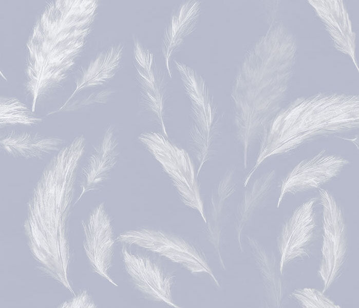 White Out Feathers Wallcovering