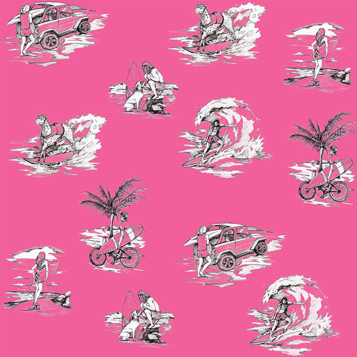 Surfing Toile Wallcovering