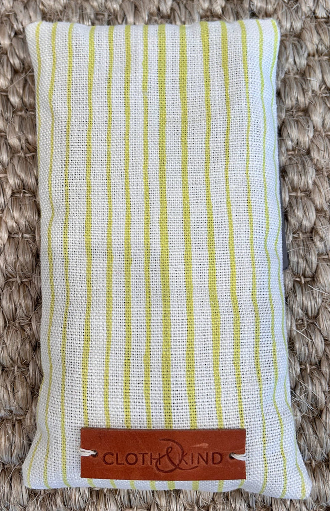 Organic Lavendar Eye Pillow in Common Stripe