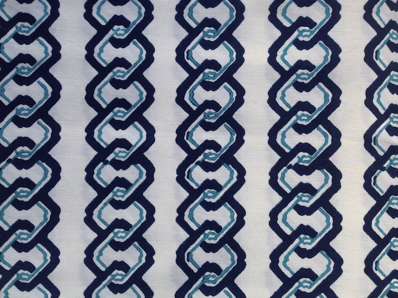 Blue Chain Textile