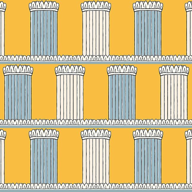 Ottoline Pillars Wallpaper