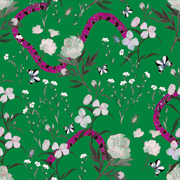 Flower Serpent Wallcovering
